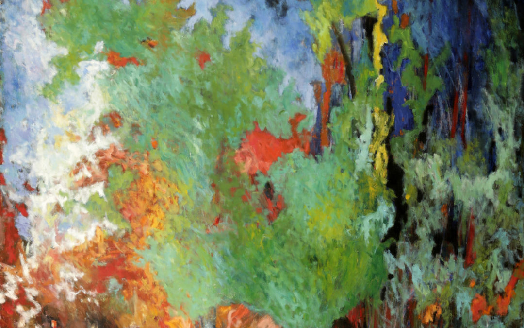 La forêt au poisson rouge, 1993, huile sur toile, 162 X 130 cm