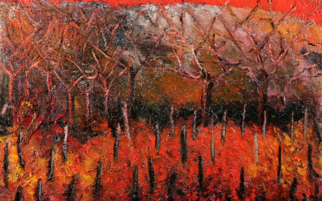 Automne, huile sur toile 100 X 81 cm