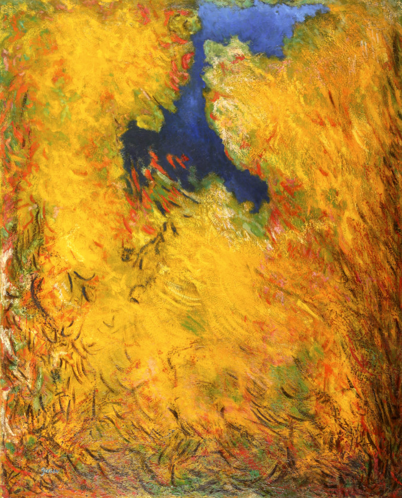 ETE 2, 1994 huile sur toile 100 X 81 cm. Signature en bas à gauche.