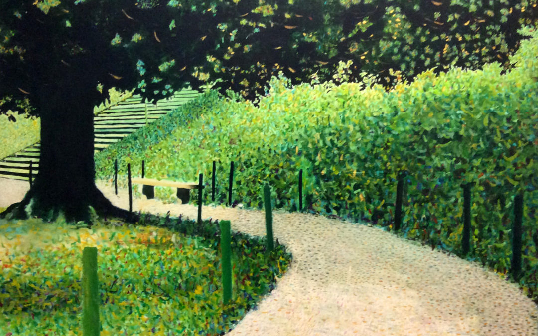 Jardin de Boboli, 1983, huile sur toile 100 X 100 cm